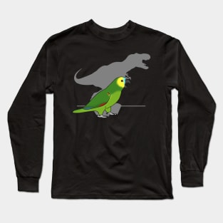 t-rex blue fronted amazon parrot Long Sleeve T-Shirt